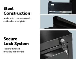 4-Drawer Shelf Office Gym Filing Storage Locker Cabinet -Furniture Shop 759795 3