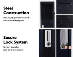 Four-Door Office Gym Shed Storage Lockers -Furniture Shop 768425 3