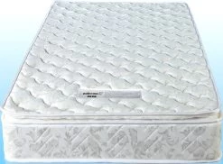 PALERMO Single Luxury Latex Pillow Top Topper Spring Mattress -Furniture Shop 770695 4 1