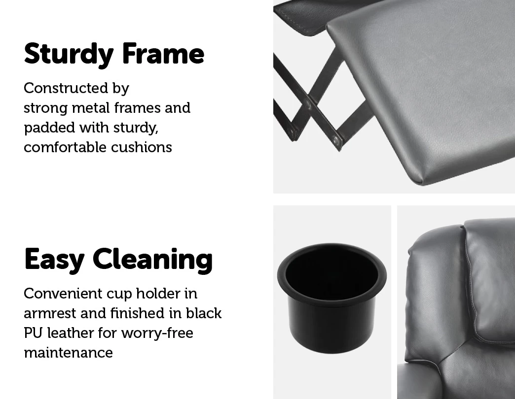 Leather Kids Recliner 5 Leather Kids Recliner - Image 3