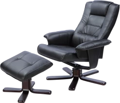 PU Leather Massage Chair Recliner Ottoman Lounge Remote -Furniture Shop 771935 5 1