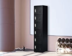 Six-Door Office Gym Shed Storage Lockers
