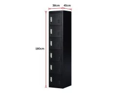 Six-Door Office Gym Shed Storage Lockers -Furniture Shop 799137 6