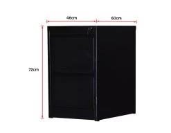2-Drawer Shelf Office Gym Filing Storage Locker Cabinet -Furniture Shop 799157 6