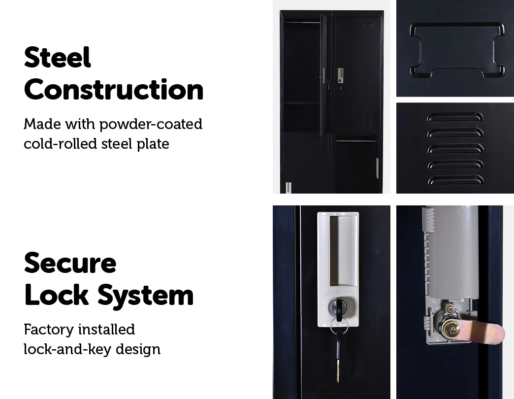 Four-Door Office Gym Shed Storage Locker 5 Four-Door Office Gym Shed Storage Locker - Image 3