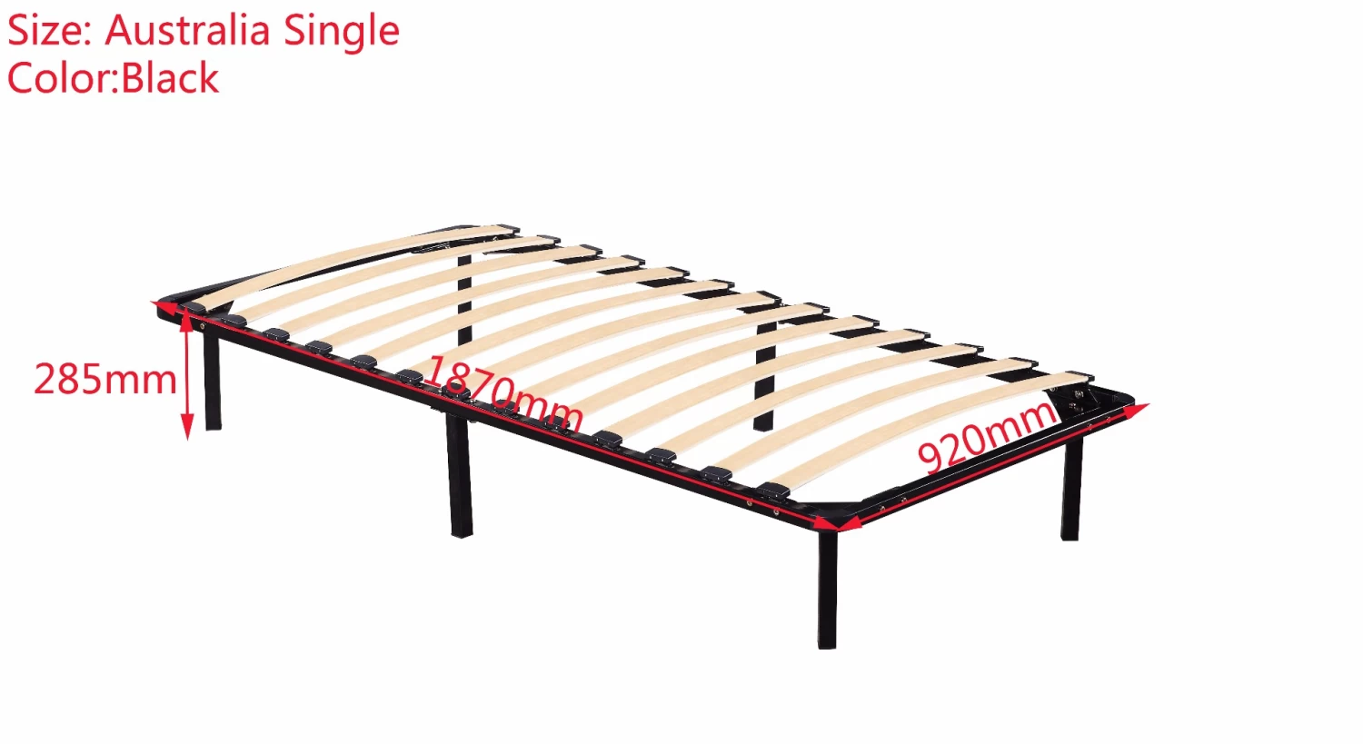Single Metal Bed Frame – Bedroom Furniture 5 Single Metal Bed Frame – Bedroom Furniture - Image 3