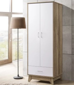 Furniture Shop 32 2 Door Wardrobe W/ Drawer Oak