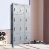12 Door Locker – Office/Gym – Light Grey -Furniture Shop 822361 1
