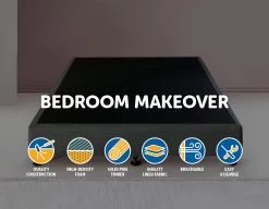 Palermo Queen Ensemble Bed Base Platinum Graphite Linen Fabric 9 Palermo Queen Ensemble Bed Base Platinum Graphite Linen Fabric -Furniture Shop 823161 2 1