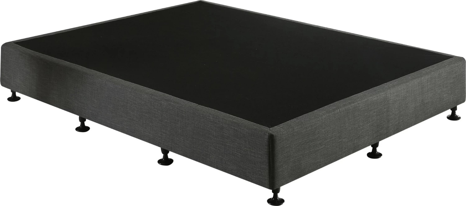 Palermo Queen Ensemble Bed Base Platinum Graphite Linen Fabric 7 Palermo Queen Ensemble Bed Base Platinum Graphite Linen Fabric - Image 5