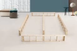 Palermo King Single Ensemble Bed Base Platinum Natural Sand Linen Fabric -Furniture Shop 823211 5