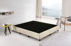 Palermo King Ensemble Bed Base Platinum Natural Sand Linen Fabric