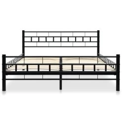 Bed Frame Black Metal 137×187 Cm 11 Bed Frame Black Metal 137×187 Cm -Furniture Shop 8718475711537 g en hd 1