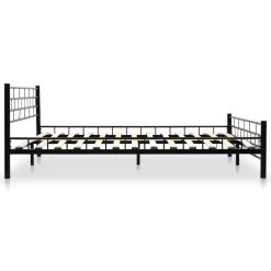 Bed Frame Black Metal 137×187 Cm 12 Bed Frame Black Metal 137×187 Cm -Furniture Shop 8718475711537 g en hd 2