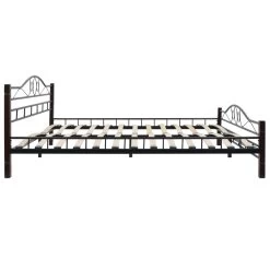 Bed Frame Black Metal 183×203 Cm -Furniture Shop 8718475711643 g en hd 2