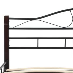 Bed Frame Black Metal 183×203 Cm -Furniture Shop 8718475711643 g en hd 3