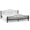 Bed Frame Black Metal 183×203 Cm -Furniture Shop 8718475711643 m en hd 1