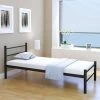 Bed Frame Black Metal King Single Size