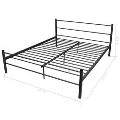 Bed Frame Black Metal King Size -Furniture Shop 8718475725299 g en hd 5