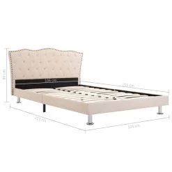 Bed Frame Cream Fabric 106×203 Cm King Single -Furniture Shop 8719883580050 g en hd 6