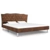 Bed Frame Brown Fabric 183×203 Cm King 1 Bed Frame Brown Fabric 183×203 Cm King -Furniture Shop 8719883580166 a en hd 1