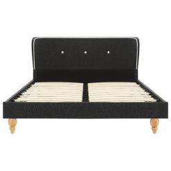 Bed Frame Dark Grey Burlap 106×203 Cm King Single -Furniture Shop 8719883580173 g en hd 2