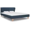 Bed Frame Blue Fabric 106×203 CmKing Single -Furniture Shop 8719883580258 a en hd 1