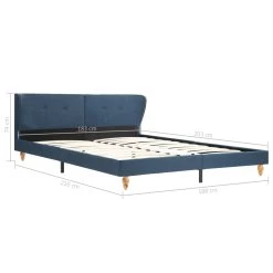 Bed Frame Blue Fabric 183×203 CmKing -Furniture Shop 8719883580289 g en hd 6