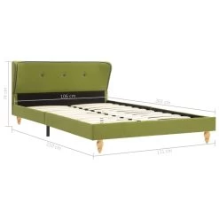 Bed Frame Green Fabric 106×203 CmKing Single -Furniture Shop 8719883580296 g en hd 6
