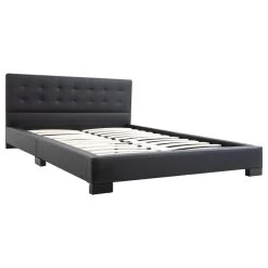 Bed Frame Black Faux Leather 137×187 CmDouble -Furniture Shop 8719883580463 g en hd 1