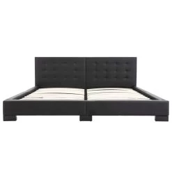 Bed Frame Black Faux Leather 183×203 CmKing -Furniture Shop 8719883580487 g en hd 3