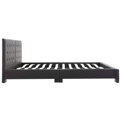 Bed Frame Black Faux Leather 183×203 CmKing -Furniture Shop 8719883580487 g en hd 4