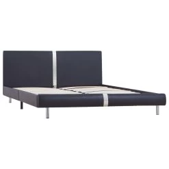 Bed Frame Black Faux Leather Double -Furniture Shop 8719883585284 g en hd 1