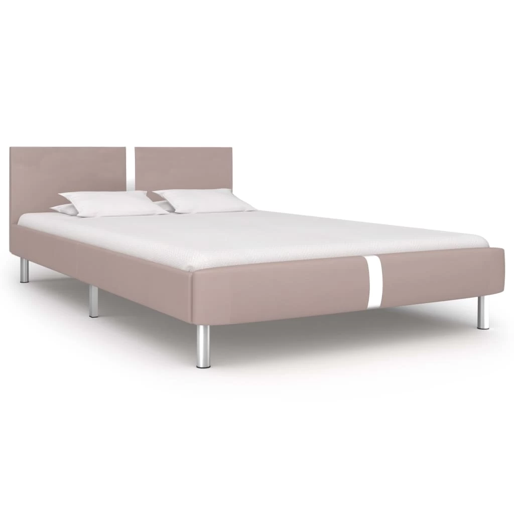 Bed Frame Cappuccino Faux Leather King Single 3 Bed Frame Cappuccino Faux Leather King Single