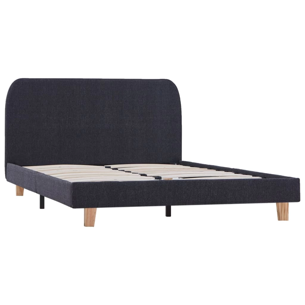 Bed Frame Dark Grey Fabric King 4 Bed Frame Dark Grey Fabric King - Image 2