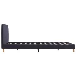 Bed Frame Dark Grey Fabric King 12 Bed Frame Dark Grey Fabric King -Furniture Shop 8719883585628 g en hd 3