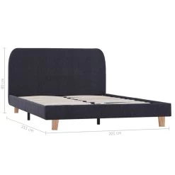 Bed Frame Dark Grey Fabric King 15 Bed Frame Dark Grey Fabric King -Furniture Shop 8719883585628 g en hd 6