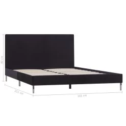 Bed Frame Black Fabric Double -Furniture Shop 8719883585802 g en hd 6