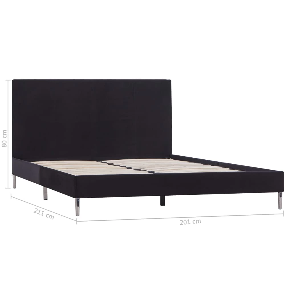 Bed Frame Black Fabric King 9 Bed Frame Black Fabric King - Image 7