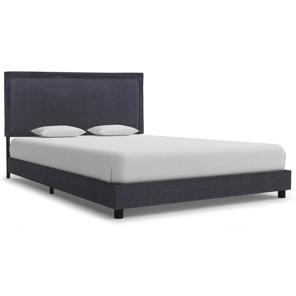 Bed Frame Dark Grey Fabric King Single 3 Bed Frame Dark Grey Fabric King Single