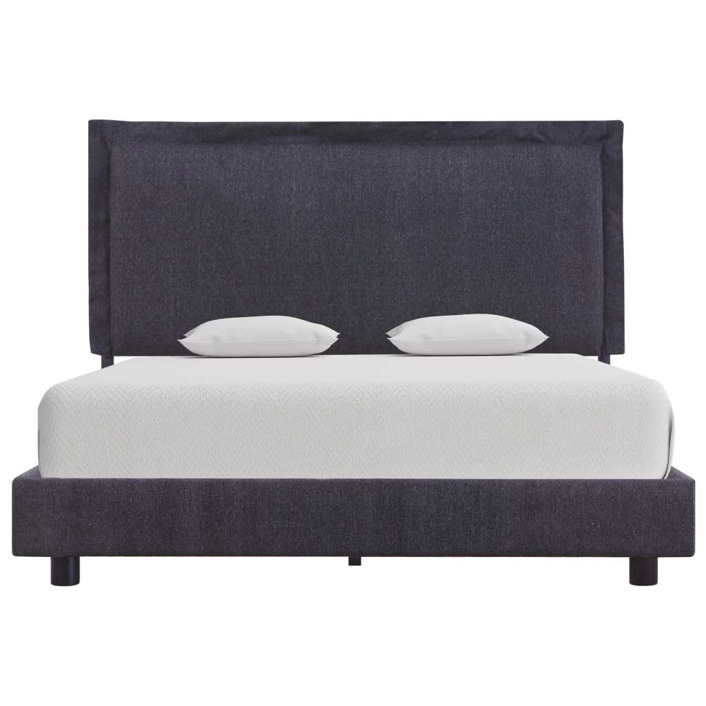 Bed Frame Dark Grey Fabric King Single 4 Bed Frame Dark Grey Fabric King Single - Image 2