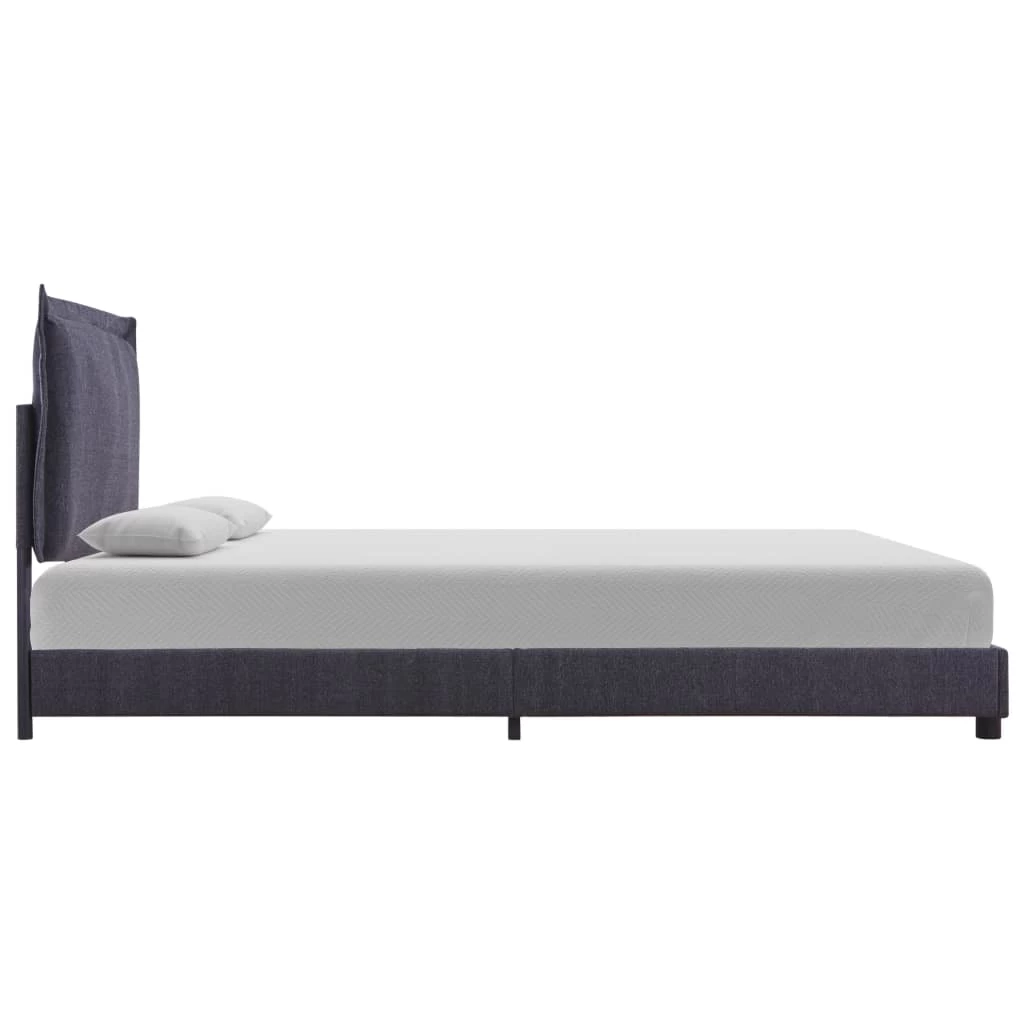 Bed Frame Dark Grey Fabric King Single 5 Bed Frame Dark Grey Fabric King Single - Image 3