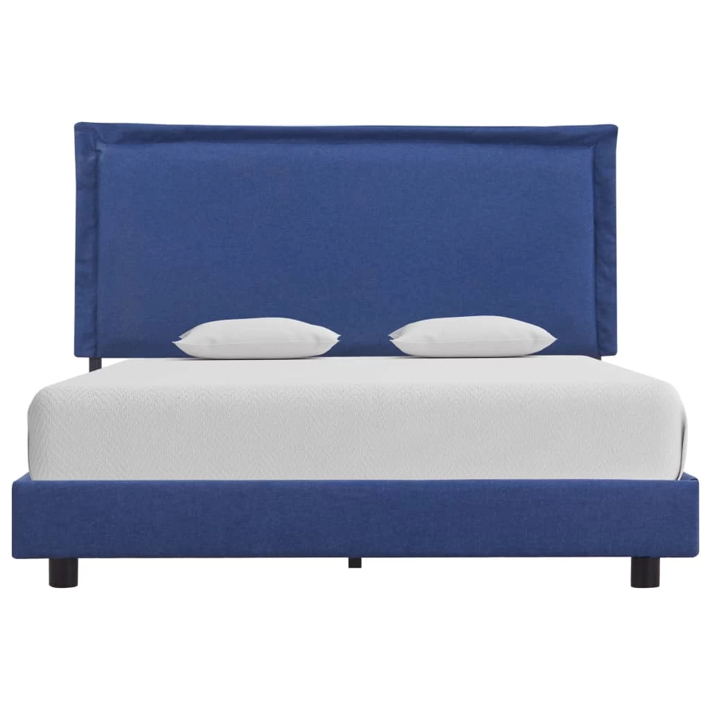 Bed Frame Blue Fabric King Single 4 Bed Frame Blue Fabric King Single - Image 2