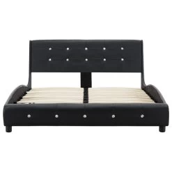 Bed Frame Black Faux Leather 106×203 Cm King Single -Furniture Shop 8719883679884 g en hd 3