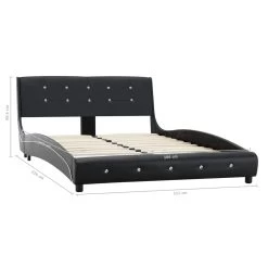 Bed Frame Black Faux Leather 106×203 Cm King Single -Furniture Shop 8719883679884 g en hd 7
