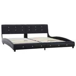 Bed Frame Black Faux Leather 183×203 Cm King 12 Bed Frame Black Faux Leather 183×203 Cm King -Furniture Shop 8719883679914 g en hd 2
