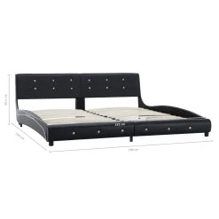 Bed Frame Black Faux Leather 183×203 Cm King 17 Bed Frame Black Faux Leather 183×203 Cm King -Furniture Shop 8719883679914 g en hd 7