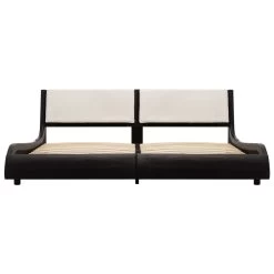 Bed Frame Black And White Faux Leather 183×203 Cm King 11 Bed Frame Black And White Faux Leather 183×203 Cm King -Furniture Shop 8719883679990 g en hd 2