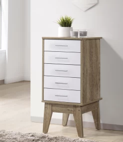 Slimboy 5 Chest Of Drawers Oak