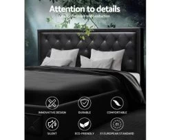 Artiss TIYO King Size Gas Lift Bed Frame Base With Storage Mattress Black Leather 12 Artiss TIYO King Size Gas Lift Bed Frame Base With Storage Mattress Black Leather -Furniture Shop A20681FF A718 409A B97E 0E0C339DF4F4